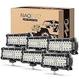 NAOEVO 7 inch LED Light Bar, 720W 72,000LM Offroad