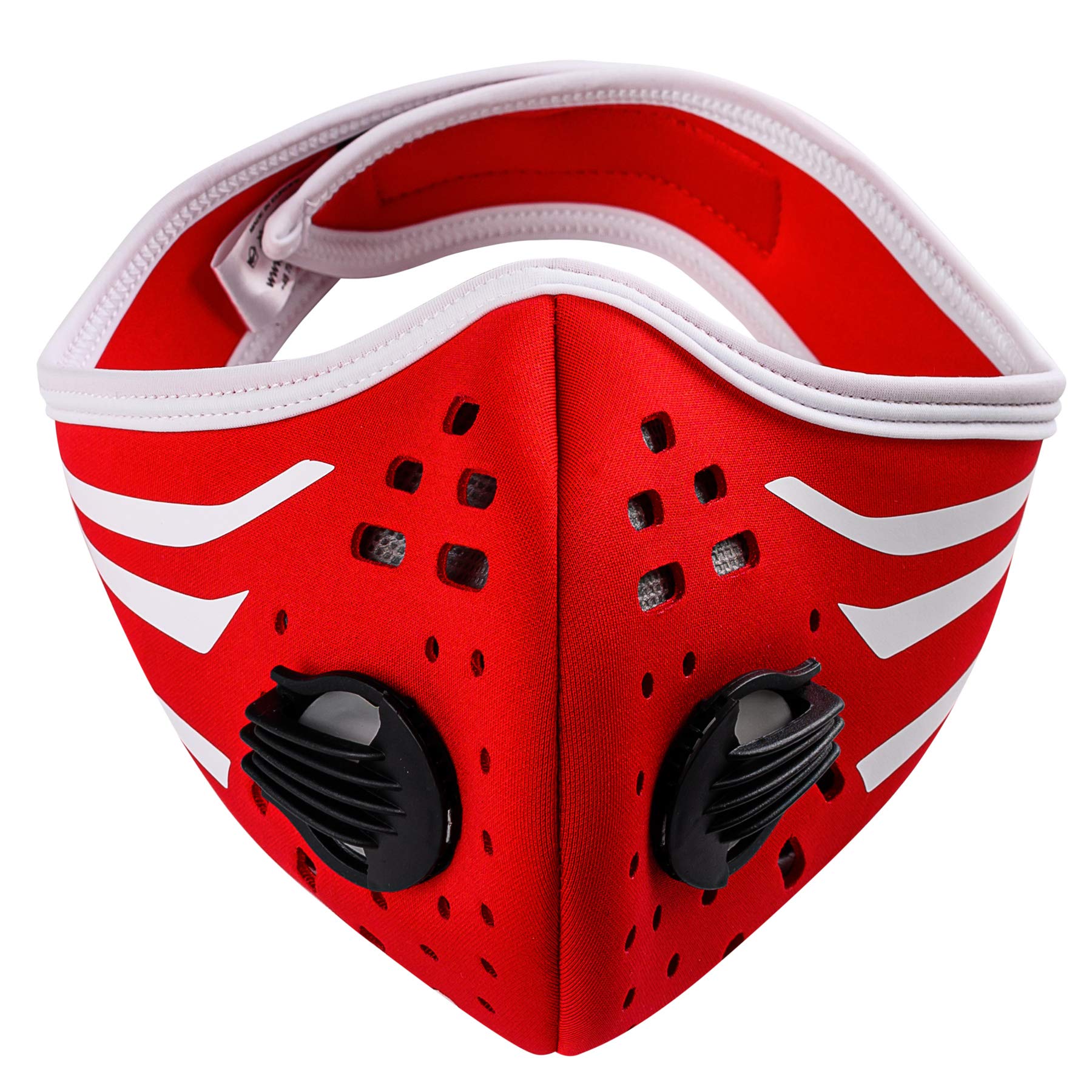 Anti-dust Mask Unisex Training Smog Mask Running Dust Filter Cover Masks Cycling Bike (Stripes Red)