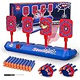 Lehoo Castle Nerf Target, Electronic Shooting Targets for Nerf Guns, Auto-Reset Scoring Shooting Games with 20 Bullets, Kids Toys for 3 4 5 6 Year Old Boys