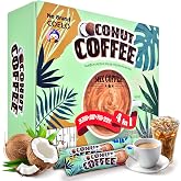 COELO Coconut Coffee Mix 18g x 15 Stick (Total 9.52oz) | Korean Style 4-in-1 Instant K-Coffee Packets | Soft Creamy Sweet Flavor Treats On-the-Go Camping Pantry Office Brewing Single Serve Easy Cut 커피