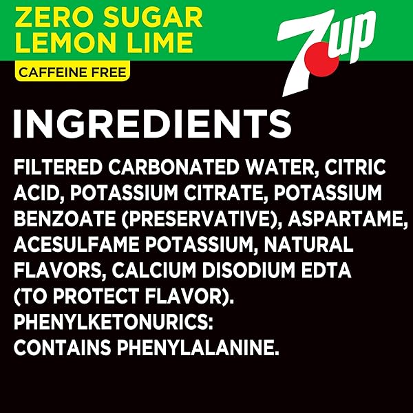 ZERO SUGAR 7-UP SODA, 12 OZ., PACK OF 12