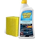 Cerama Bryte Glass Cooktop Cleaner Bundle, 18 oz Bottle &amp; 10 Pads