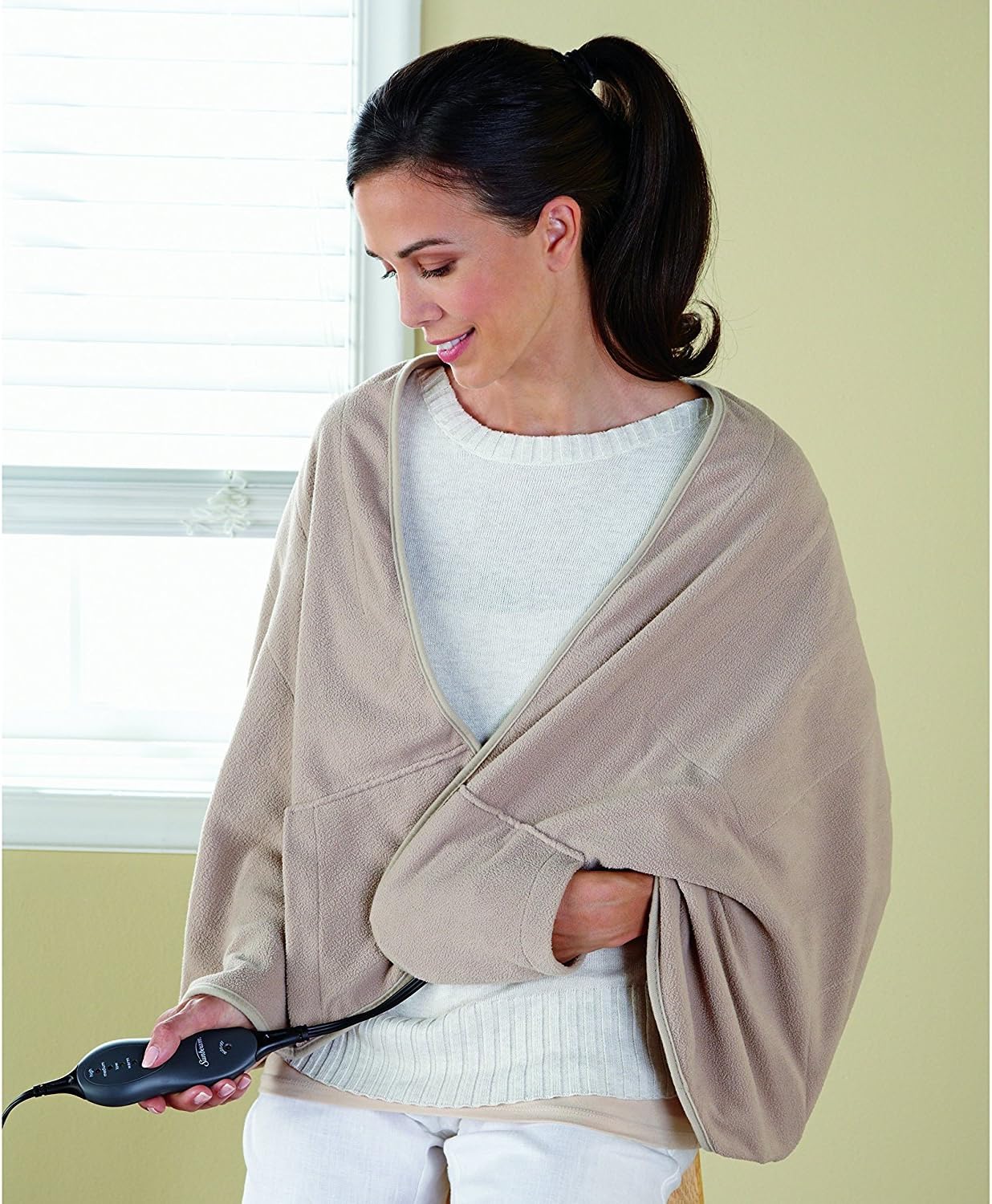 Sunbeam TCFQR-783-00, Throw, Sand: Home & Kitchen