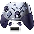 EasySMX X10 Wireless PC Controller with Dual Hall Effect, Bluetooth Controller for PC/Switch/Steam/Android TV, Mobile - Include a White Swappable Faceplate, Compatible with Black Myth: Wukong
