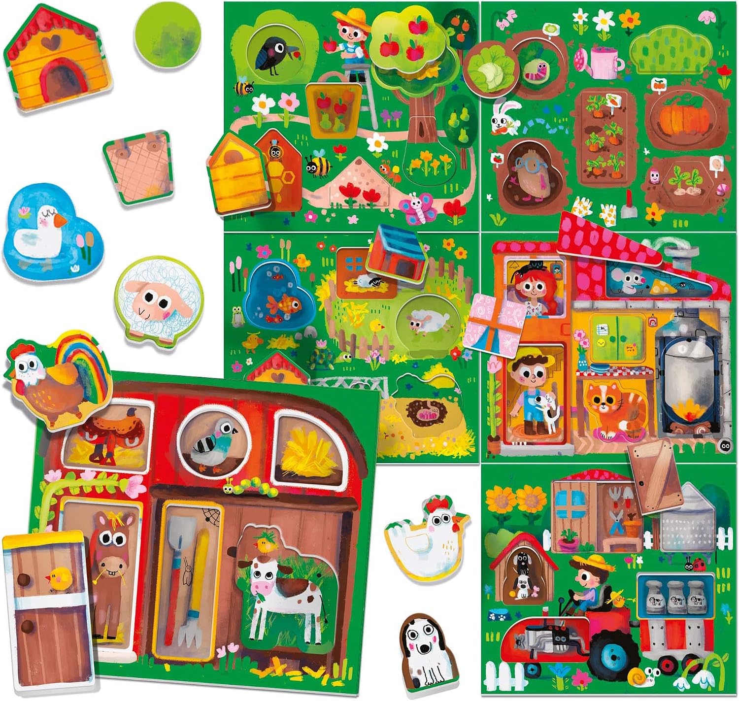 Headu Play Farm Montessori, Multicolor, Large - Image 3