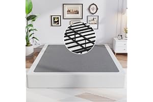 Awesofurni Queen Box Spring, 8 Inch Box Spring for Queen Bed, 3000 lbs Heavy Duty Metal Frame Mattress Foundation with Fabric Cover, Easy Assembly-Noise Free