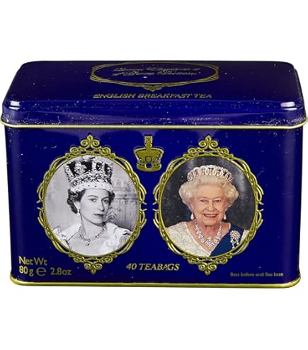 Boîte à Thé Collector Catherine, Princesse De Galles – 40 Sachets English Breakfast, Thé Noir Riche