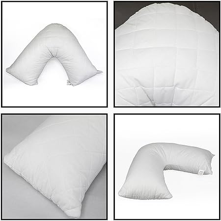 Adamlinens Quilted Anti Dust Nursing Orthopedic Support V Shaped