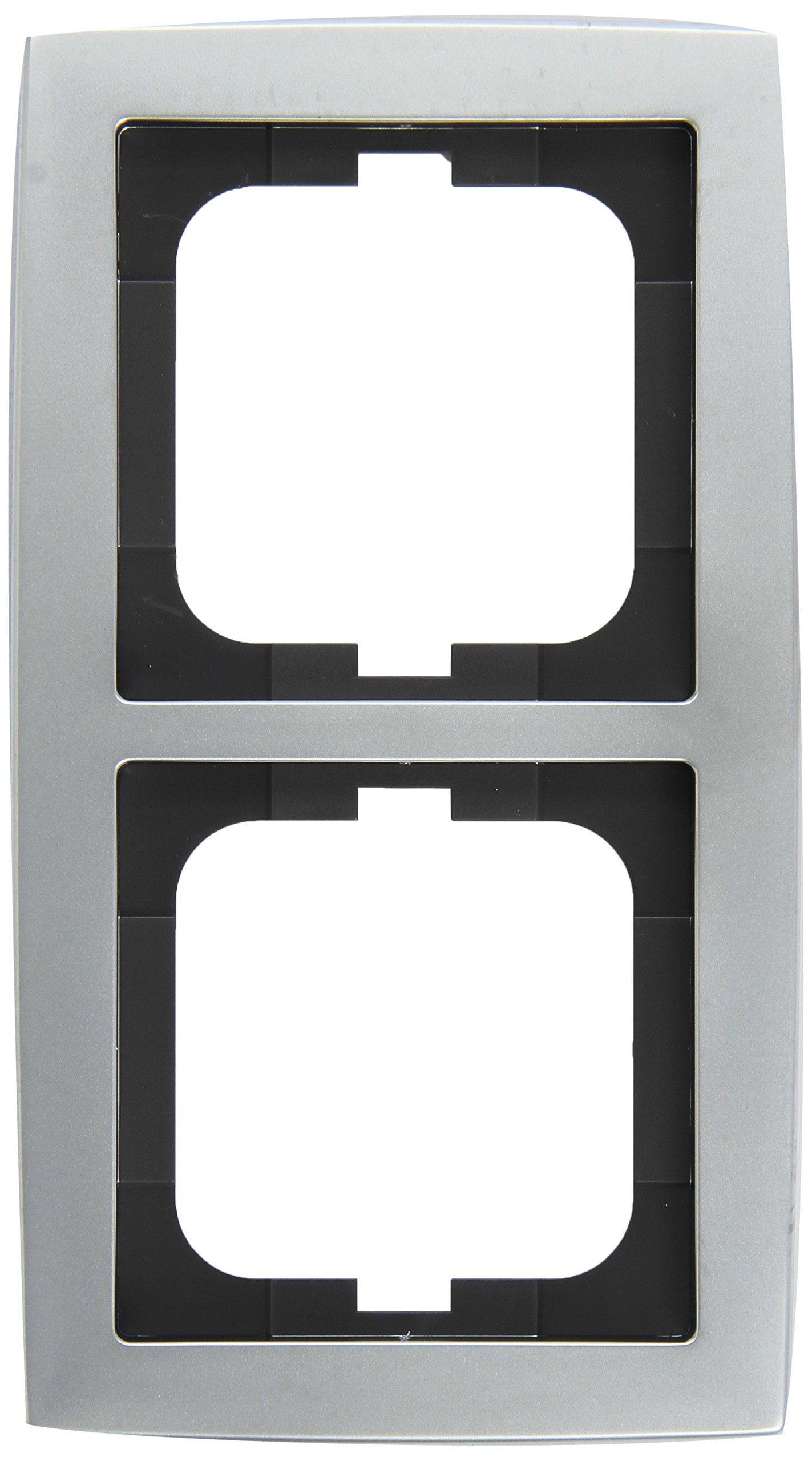 Busch-Jaeger Double Frame on Wheels 80G, shiny