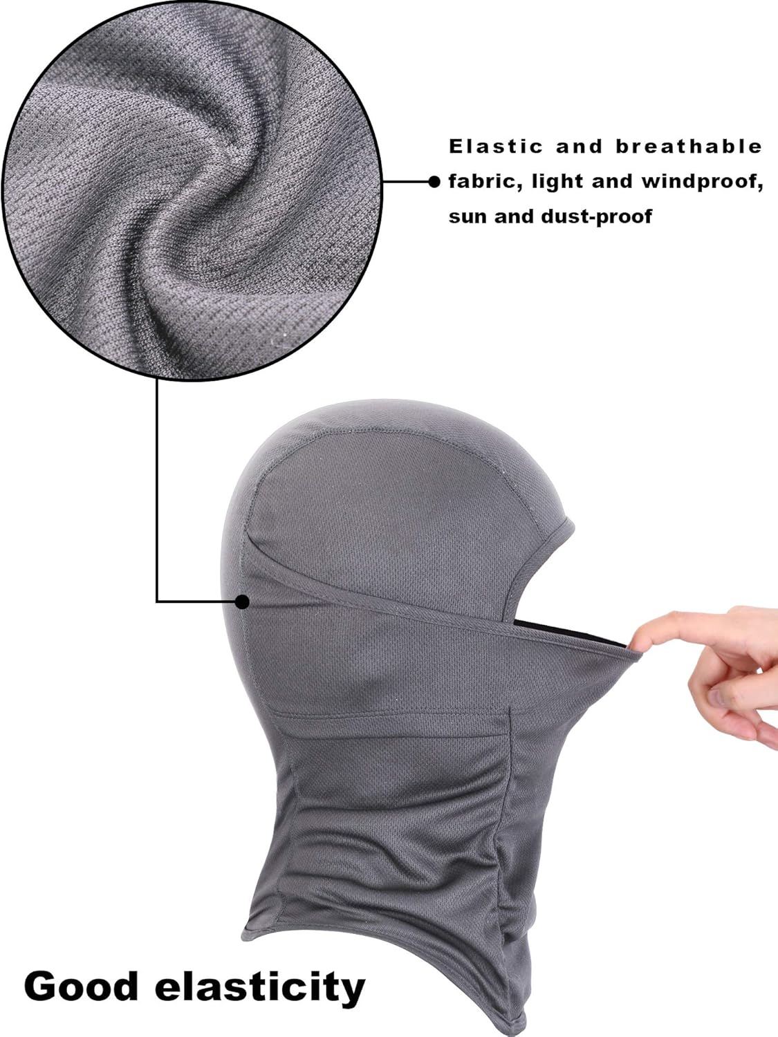 3 Pieces Summer Balaclava Sun Protection Face Mask Breathable Long Neck Cover for Men Usage (Black, Grey, Navy Blue) at  Men’s Clothing store