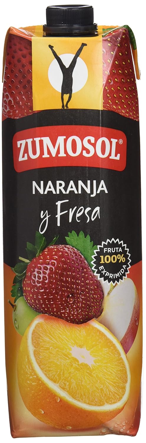 Zumosol Envase de Zumo Naranja-Fresa - 1000 ml: Amazon.es ...