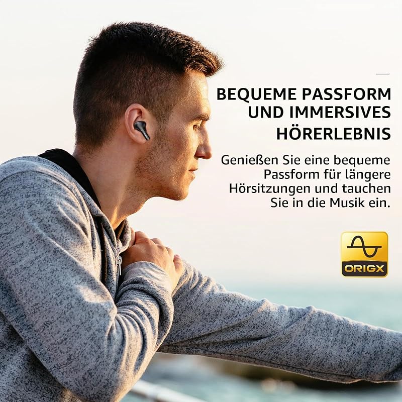 E2 Kabellose Bluetooth In-Ear Kopfhörer mit Tiefer Bass IOS & Android