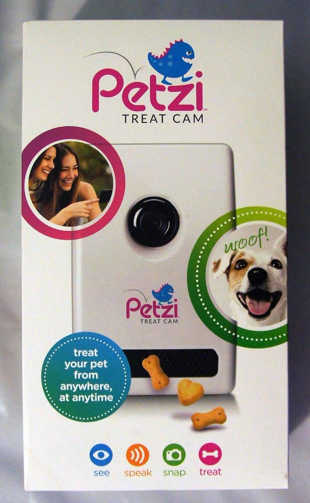 Petzi Treat Cam: Wi-Fi Pet Camera & Treat Dispenser, Videos, Cats, Dogs, Gadget 13.3 x 7.3 x 4.5 inches