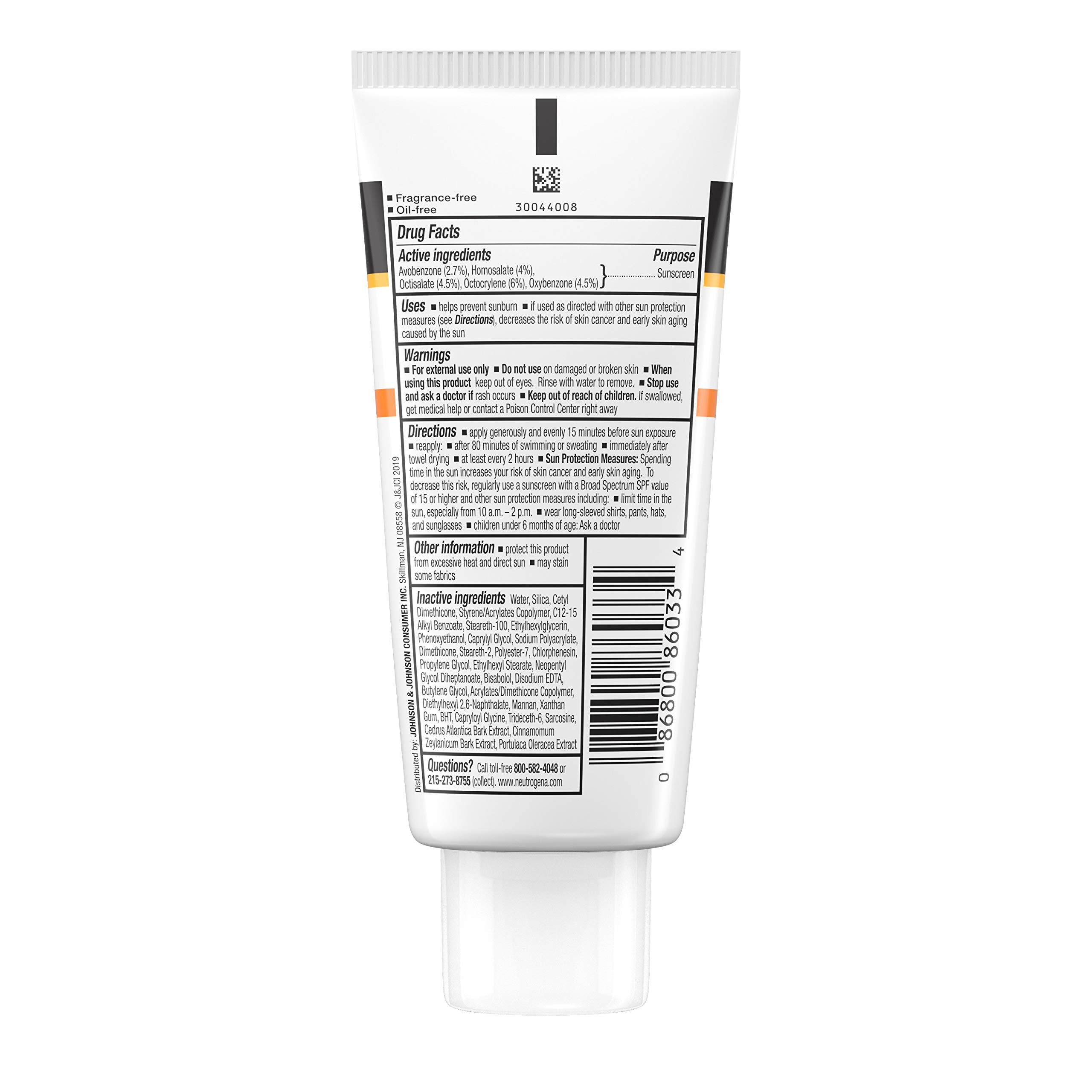 Neutrogena Clear Face Liquid Lotion Sunscreen for AcneProne Skin