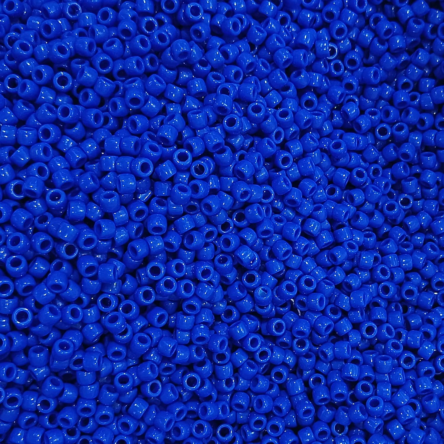MayaRed 300pcs,Acrylic, 9mm, Opaque Color, Pony Beads, (RoyalBlue)