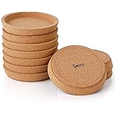 Sweese Cork Coasters - 4 Inch Perfect for Most Kind of Mugs - Protect Your Table from a Liquid Ring - Set of 10
