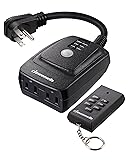 DEWENWILS Light Sensor Timer Waterproof, Plug in