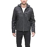 levis leather jacket with hood