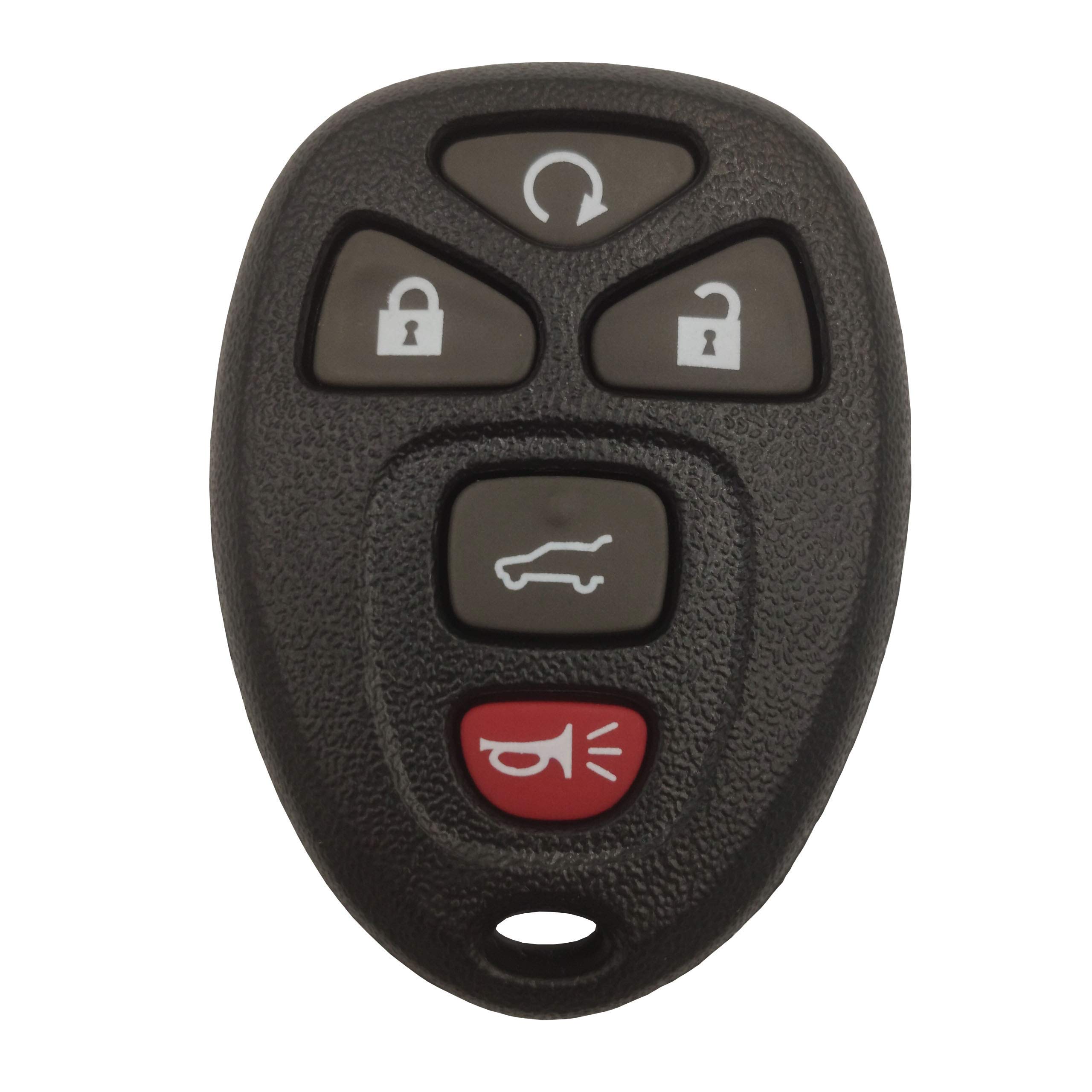 Photo 1 of QIXIUBIA Keyless Entry Remote Car Key Shell Casing Replacement Key Fob Case Fit for 2007-2014 Suburban Tahoe Traverse/GMC Acadia Yukon/Cadillac Escalade SRX/Buick Enclave/Saturn Outlook