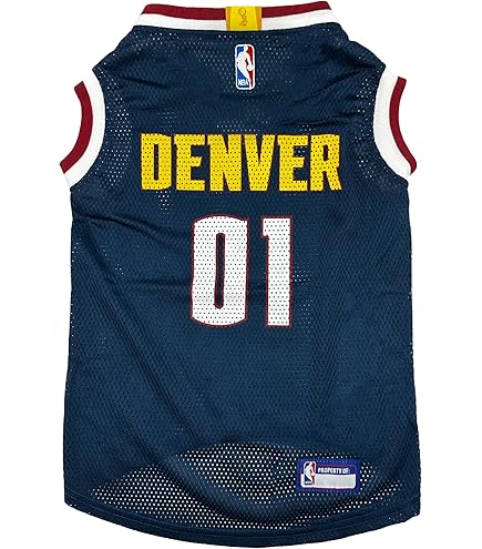 Amazon.com: Pets First NBA Dog Bandana -Denver Nuggets Reversible 