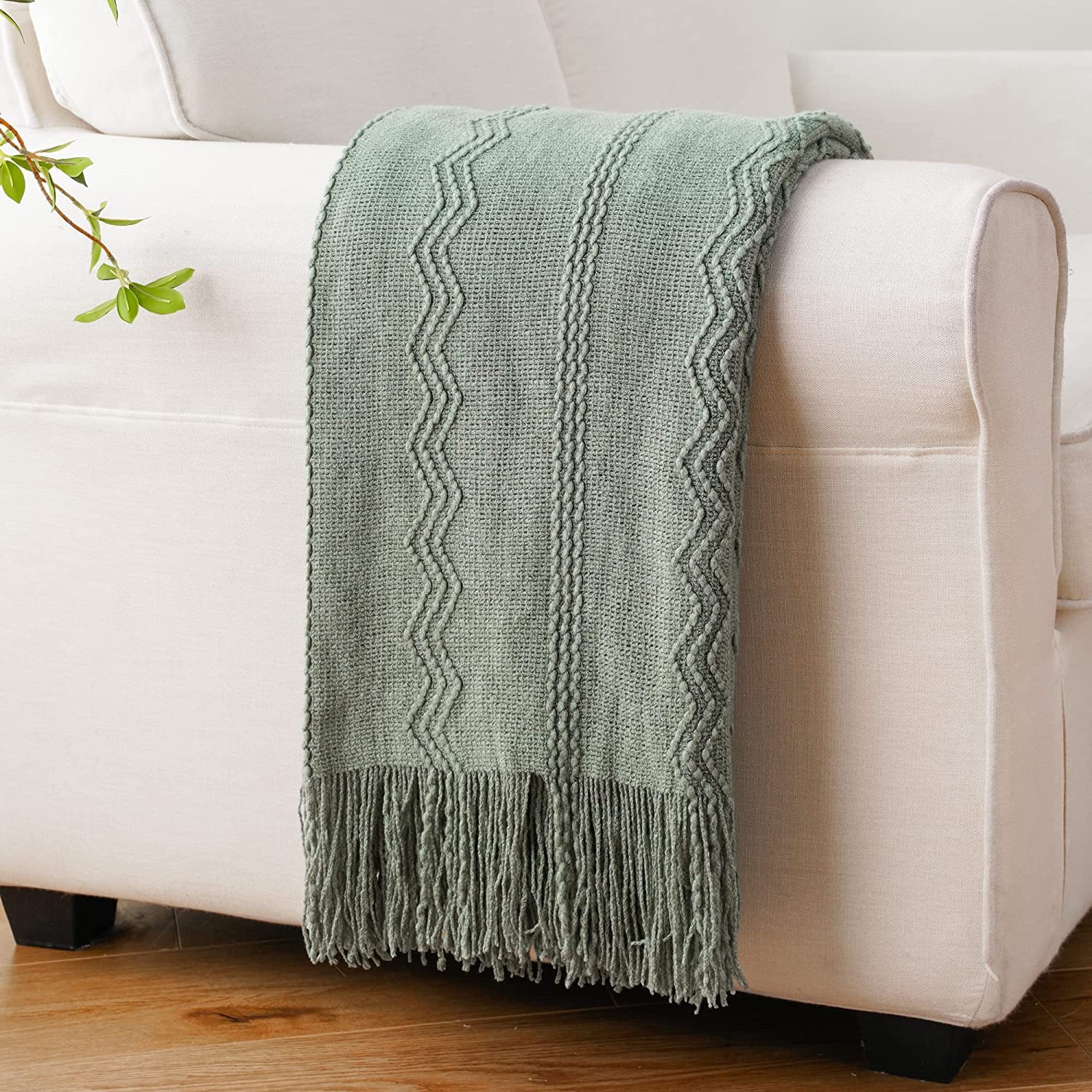 Sage Green Throw Blanket