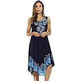Riviera Sun Batik Embroidered Dress Sundresses for Women