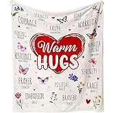 Get Well Gifts for Women, Warm Hug/Healing Blanket for Women, Inspirational Gifts for Woman, Breast Cancer Gifts After Surgery, Thinking of You Gifts for Woman Soft Throw Blanket 60"X50"