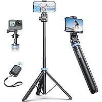 [Newest] 62" Selfie Stick Tripod with Remote - Kaiess Tripod for iPhone, High Strength Legs & Extendable Tube Tripod Stand, F