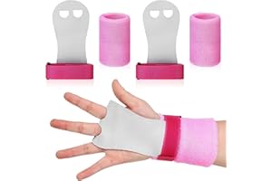FAQQI Gymnastics Grips for Girls 8-10 - Pink Bar Grips, Hand Protection for Young Gymnasts