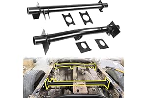 VONLX Rear Fuel Tank Support Crossmember and Rear Upper Shock Mount Crossmember Fit for 1999-2006 Chevrolet Silverado/GMC Sierra 1500, 2500 and 2500HD, Corrosion Resistant Black finish