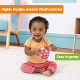 Bright Starts Oball Easy-Grasp Rattle Pink BPA-Free Infant Toy 0+ 4 Inches view 4
