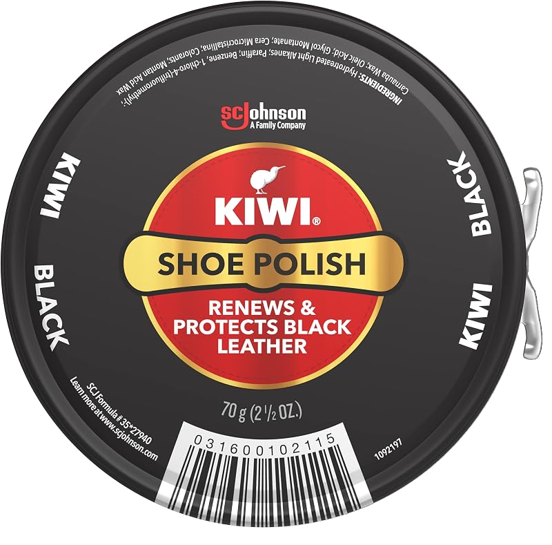 KIWI Black Shoe Polish 70g - Classic Shine for Leather Footwear