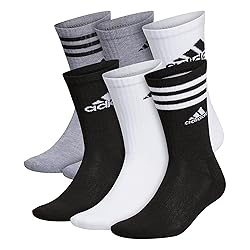 adidas Men's Athletic Cushioned Crew Socks with