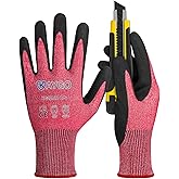KAYGO Cut Resistant Gloves Micro Finishing Nitrile Coated,ANSI Cut Level A4,KG22NB