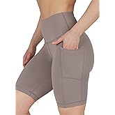 90 Degree By Reflex Womens High Waisted Biker Shorts with Side Pockets Workout Shorts 5”, 7”, 9”