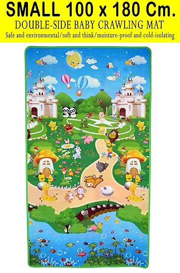 Keshav International Waterproof, Anti Skid, Double Sided Baby Crawling Floor Play Mat with Zip Bag to Carry