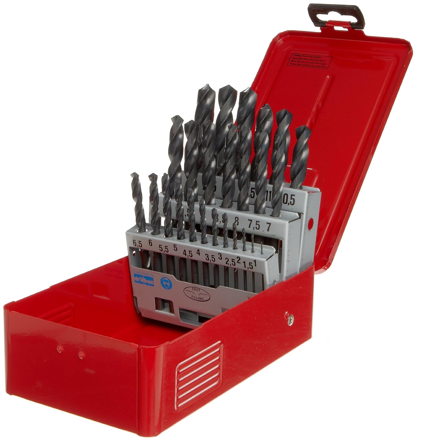 Dormer A190 High Speed Steel Jobber Length Drill Bit Set with Plastic