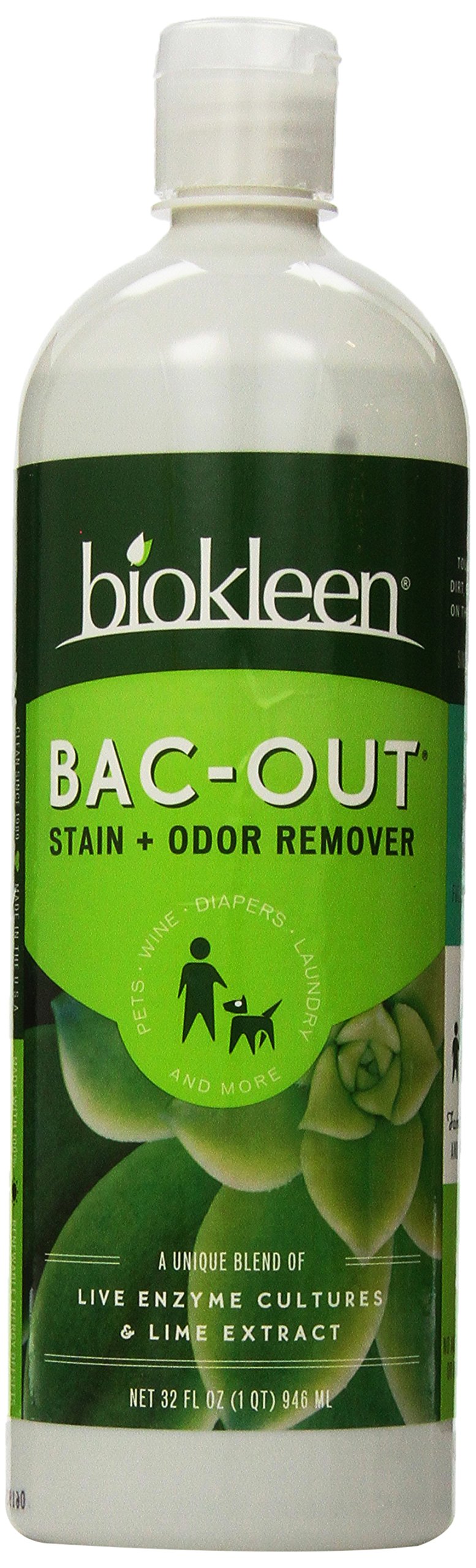 Biokleen BacOut Stain+Odor Remover Foam Spray, 32 oz