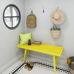 Plank+Beam Entryway Bench, Wooden End of Bed Bench