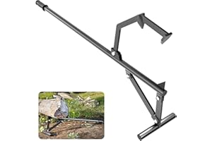 Idzo Log Lifter 51.5" Wood Handle - Heavy-Duty Steel Cant Hook, Log Grabber for Rolling Logs, Ideal Timber jack for Logging, Woodworking, Forestry, and Lumberjack Equipment