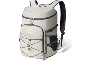 N NEVO RHINO Insulated Backpack Cooler - 36/54 Can Capacity, Waterproof Leak-Proof Lightweight Multi-Functional & Spacious， Ideal for Camping, Travel, Beach, Picnics， Lunch & Day Trips