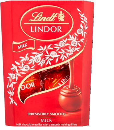 Lindt Lindor Milk Chocolate Truffles 37g Smooth Melting Filling