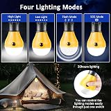 PEMOTech 5 Pcs Camping Lights LED Lantern 4 Modes Waterproof Battery Tent Light view 3