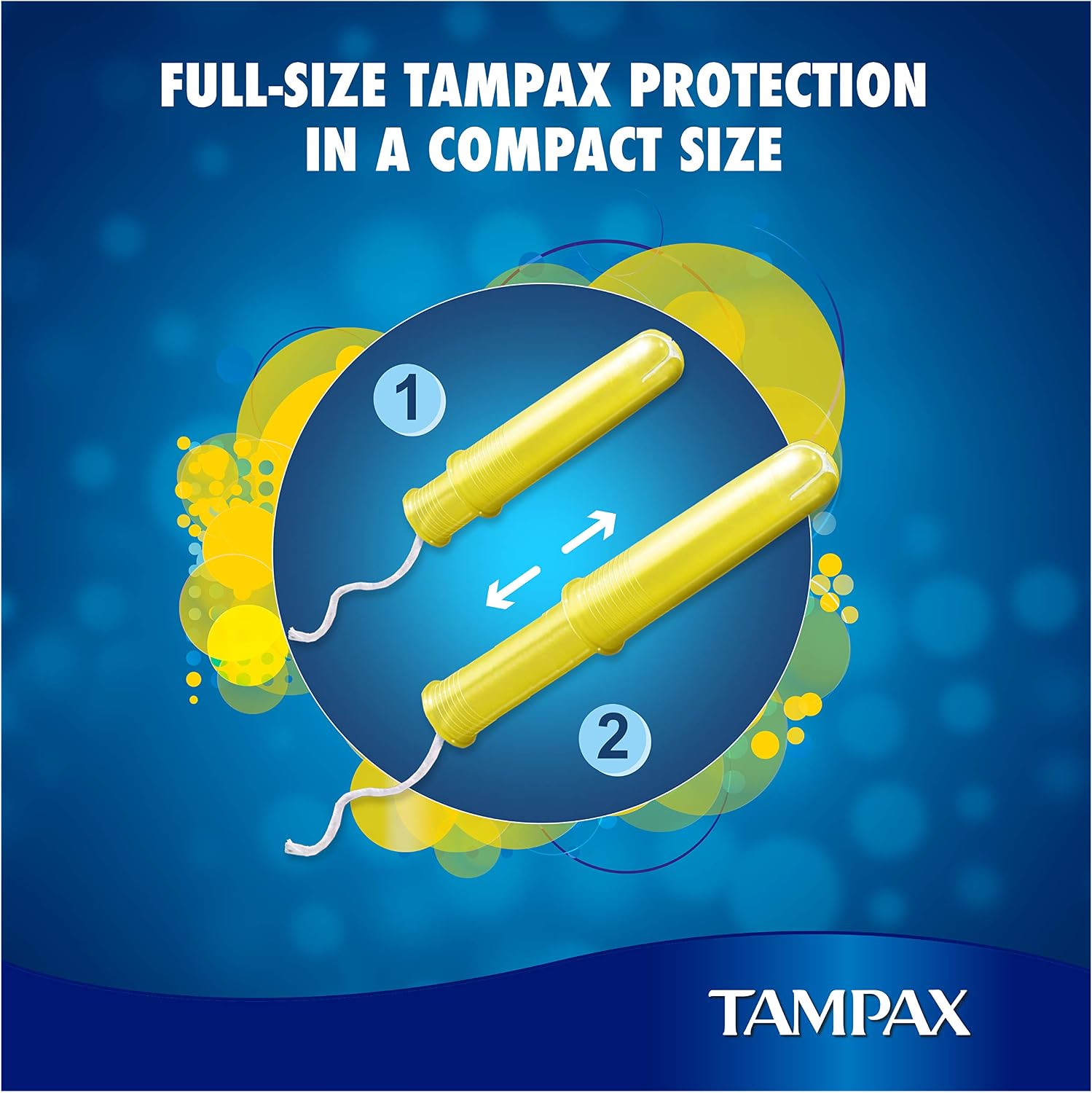 Tampax Compak Regular Tampons Applicator 18X, Multi, 18 Count (Pack of 1) - Image 4