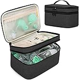 BAFASO Wearable Breast Pump Bag Compatible with Momcozy S12 Pro, Momcozy M5, Elvie Breast Pump, Carrying Case for Wearable Br