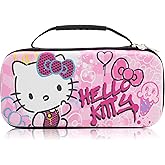 Sanrio Hello Kitty Nintendo Switch 2 Case | Protective Hard Shell Carrying Case for Nintendo Switch 2 Console | Portable Travel Pouch for Switch 2 Accessories, Games & Storage | Pop Art Design