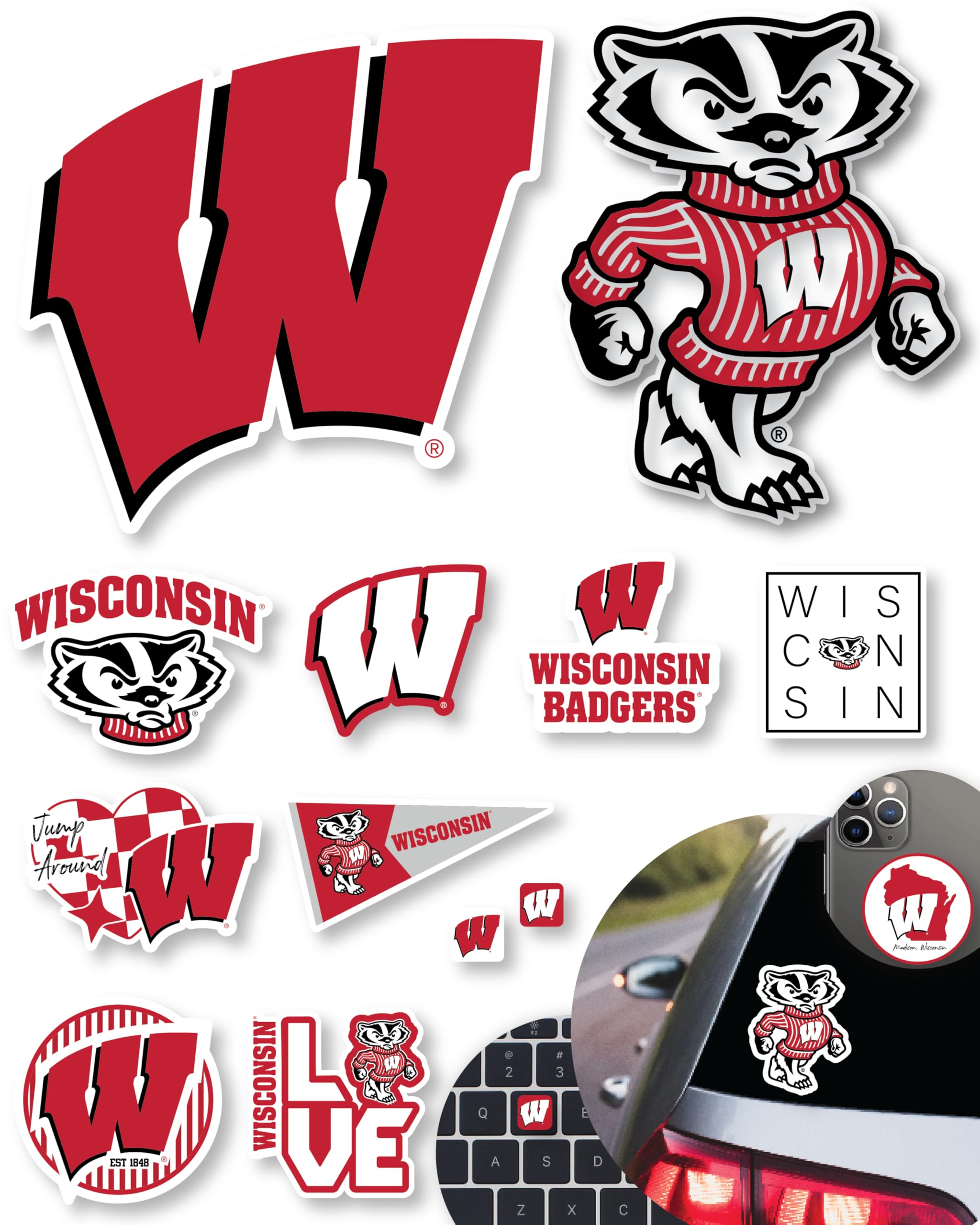 University of Wisconsin Stickers for