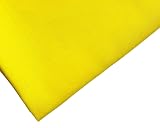 M & J Plain Canary Yellow Polycotton Fabric 44/112cm Wide 1 Metre