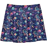 JHKKU Girls Athletic Skirt with Pockets for 3-12Y Kids Golf Running Skort