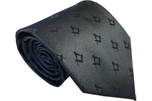 GREAT BRITISH TIE CLUB Mens Freemasons Masonic Black Woven Neck Tie